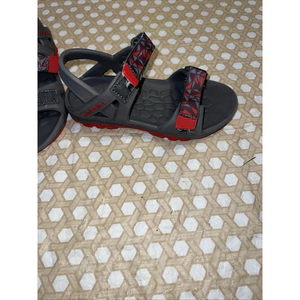 Merrell Hydro Drift Sport Sandals Boy's  Size‎ 12 Grey/ Camo Strap Shoes
